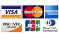 С помощью Банковской карты (Visa, MasterCard, American Express, Discover, JCB, Diners Club International)